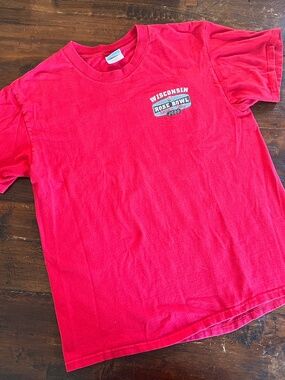 Vintage University Wisconsin Badgers Football 2000 Rose Bowl Game Day T-Shirt L